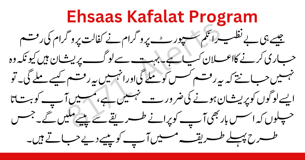 Kafalat Program New Payment